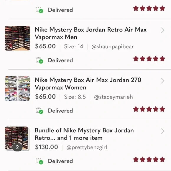 New Mystery Box Shoes Nike Jordan Retro Air Max 270 Vapormax Plus Dunk Trainer - Picture 6 of 9